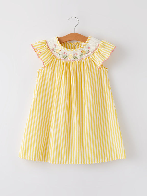 spring-summer-chick-floral-embroidery-smocking-girls-dress Rylee Faith Designs - Sophia's StyleDress-1