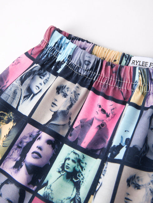 mommy-me-black-ts-summer-ruffle-pajama-set Rylee Faith Designs - Sophia's Style-3