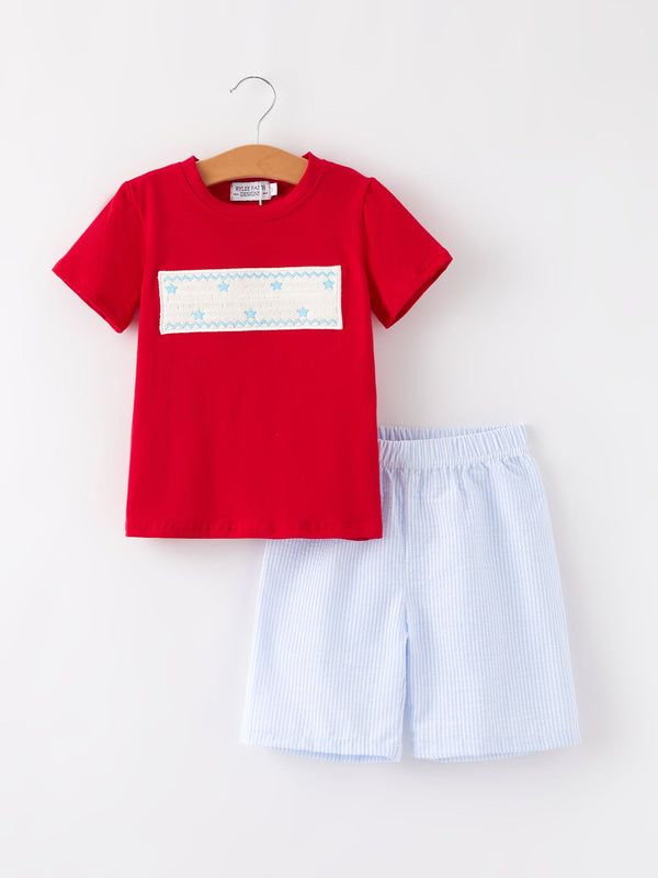 4th-of-july-star-embroidery-smocking-boys-set Rylee-Faith-Designs-Sophia's StyleOutfit-1