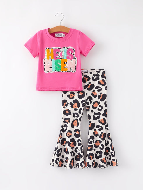 he-is-risen-applique-leopard-print-girls-set Rylee Faith Designs - Sophia's StyleOutfit-1