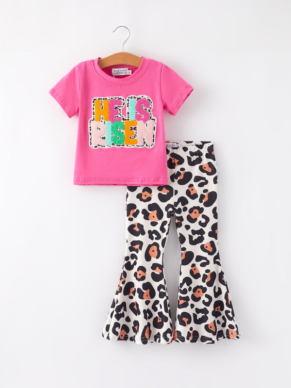 he-is-risen-applique-leopard-print-girls-set Rylee Faith Designs - Sophia's StyleOutfit-1