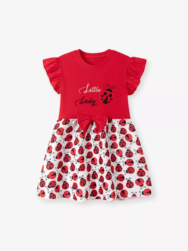 childrens-ladybug-print-ruffle-sleeve-dress-ohso-kids-sophias-style-1
