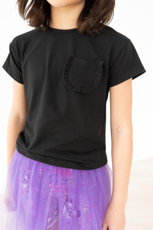 black-ruffle-pocket-tee Mila & Rose - Sophia's Style--3T--4