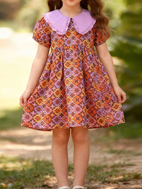 childrens-floral-print-peter-pan-collar-dress-ohso-kids-sophias-style-2