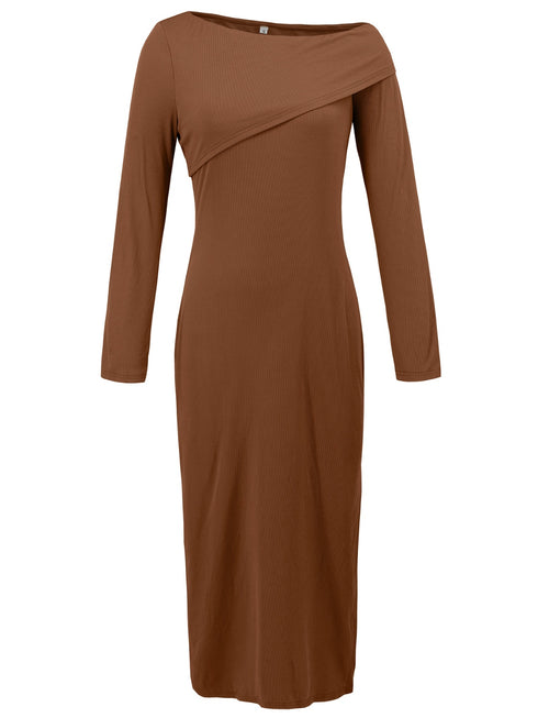 slit-one-shoulder-long-sleeve-dress OhSoStyled at Sophia's Style-7