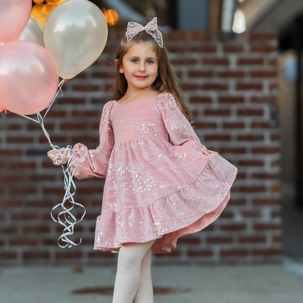 pink-velvet-celebration-dress-Makena Lane at Sophia's Style-1