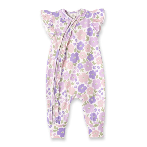 flower-frolic-bamboo-zipper-romper Tesa Babe - Sophia's StyleBaby Girl Clothes-1