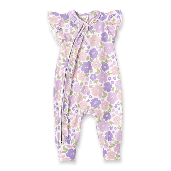 flower-frolic-bamboo-zipper-romper Tesa Babe - Sophia's StyleBaby Girl Clothes-1