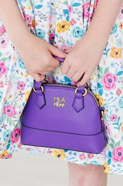 purple-girls-crossbody-purse Mila & Rose - Sophia's Style-Purple Girl's Crossbody Purse-Default Title--1