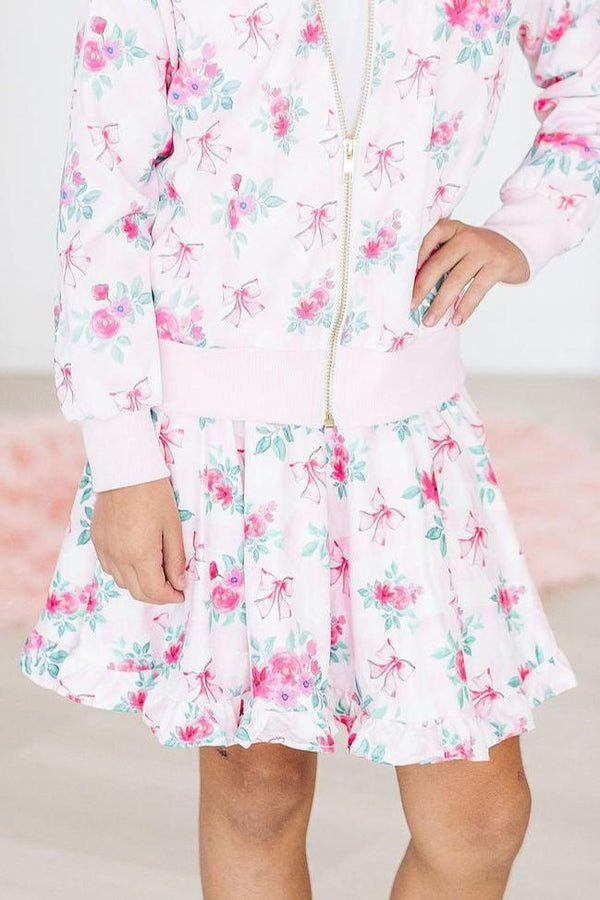 gingham-bows-ruffle-twirl-skort Mila & Rose at Sophia's Style-Gingham Bows Ruffle Twirl Skort-6-12M-Twirl Skort-1