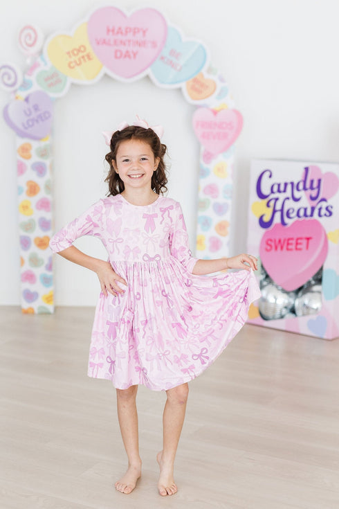 twinkle-ties-3-4-sleeve-pocket-twirl-dress Mila & Rose - Sophia's Style--2T--3