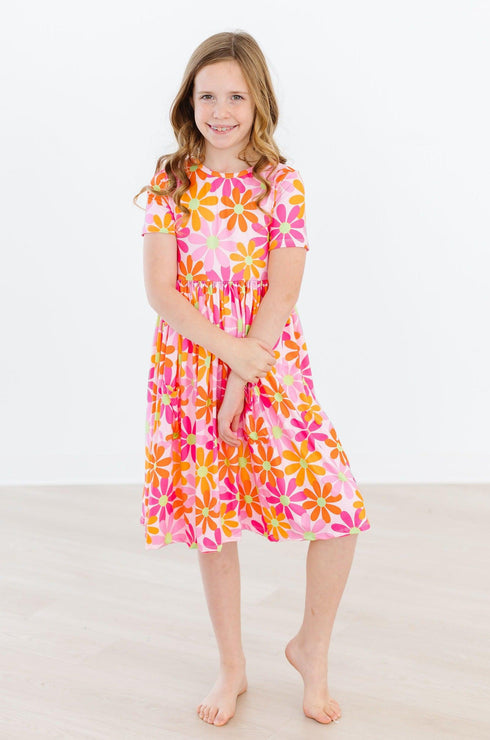 retro-daisies-s-s-pocket-twirl-dress Mila & Rose - Sophia's Style--2T--3