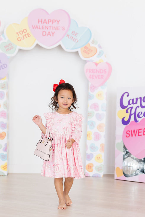 howdy-3-4-sleeve-ruffle-twirl-dress Mila & Rose - Sophia's Style-5