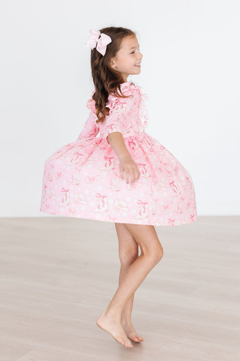 howdy-3-4-sleeve-ruffle-twirl-dress Mila & Rose - Sophia's Style-7