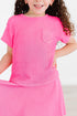 neon-pink-scrunchy-pocket-tee Mila Rose - Sophia's StyleScrunchy Pocket Tee-1