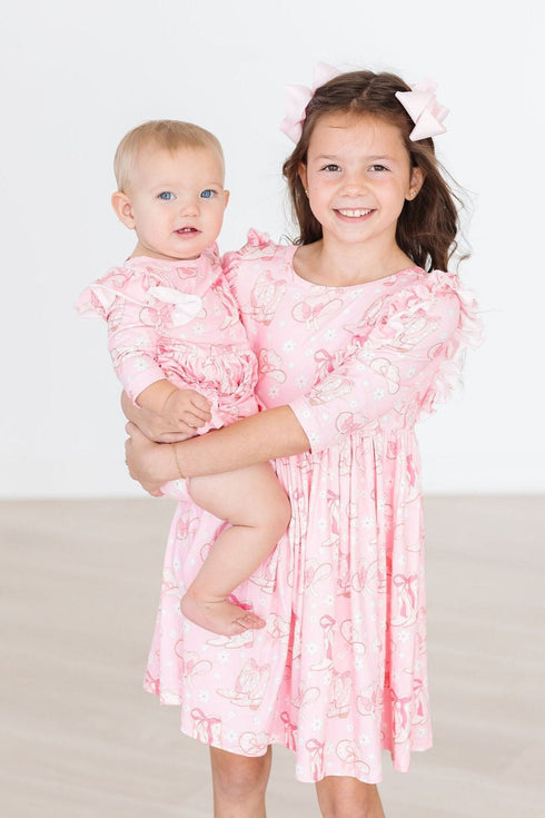 howdy-3-4-sleeve-ruffle-twirl-dress Mila & Rose - Sophia's Style-3