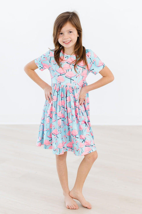 pretty-in-pink-flamingos-s-s-twirl-dress Mila & Rose - Sophia's Style--2T--3