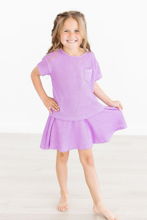 bright-lilac-scrunchy-pocket-tee Mila Rose - Sophia's StyleScrunchy Pocket Tee-1