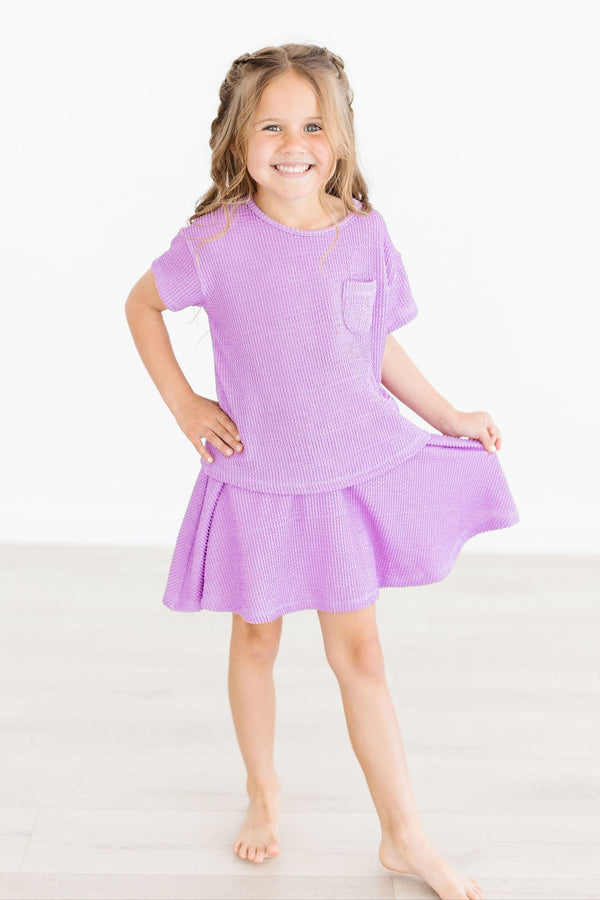 bright-lilac-scrunchy-pocket-tee Mila Rose - Sophia's StyleScrunchy Pocket Tee-1