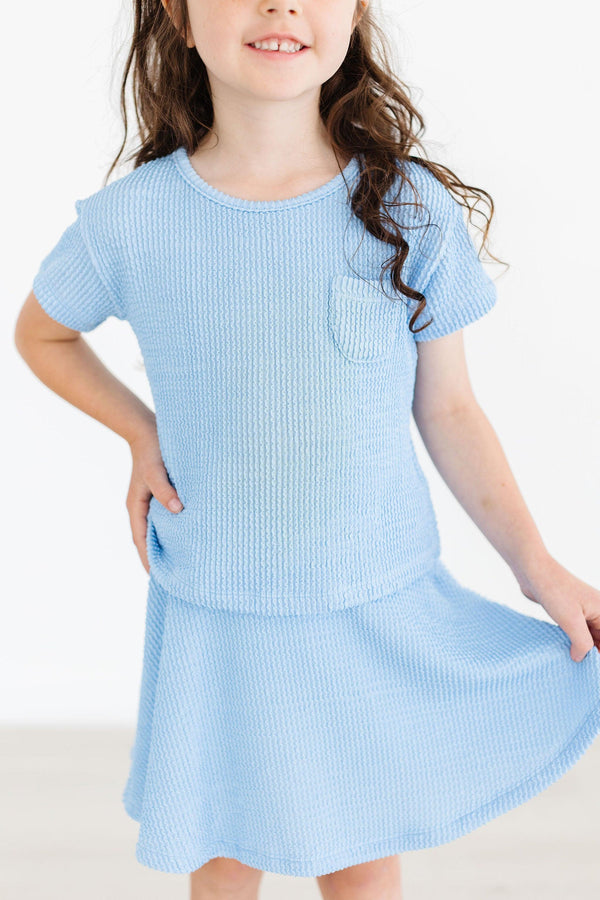 sky-blue-scrunchy-pocket-tee Mila Rose - Sophia's StyleScrunchy Pocket Tee-1