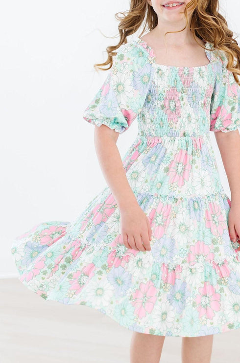 minty-meadow-smocked-ruffle-dress Mila & Rose - Sophia's Style-Minty Meadow Smocked Ruffle Dress-2T--1