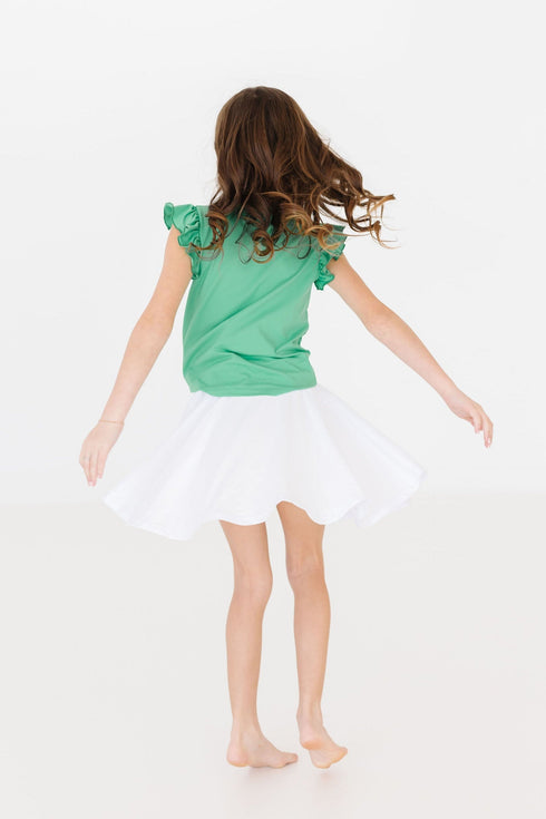 kelly-green-s-s-ruffle-tee Mila & Rose at Sophia's Style--12-24M--2