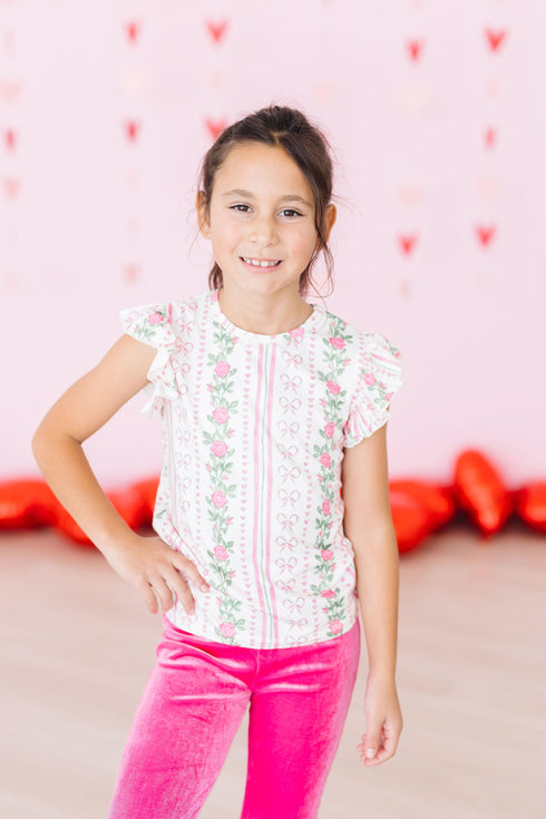 rosebud-bows-s-s-ruffle-tee Mila & Rose at Sophia's Style--3T--4