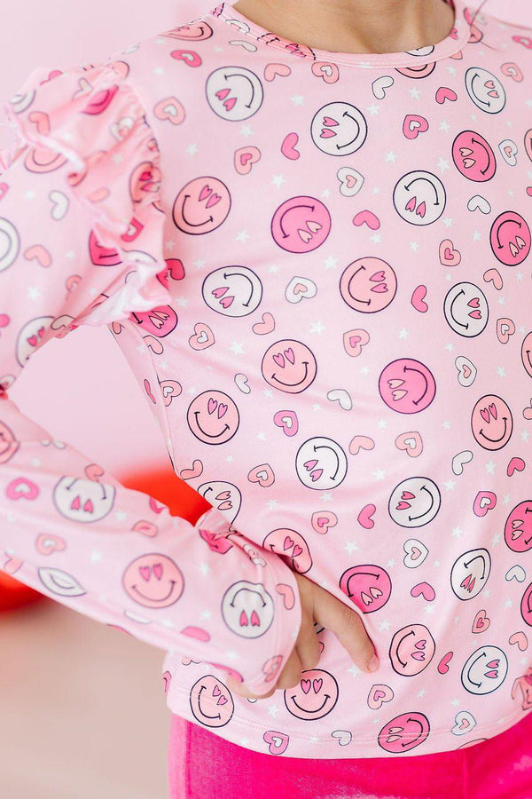 you-make-me-happy-l-s-ruffle-tee Mila & Rose at Sophia's Style-You Make Me Happy L/S Ruffle Tee-6-12M-Ruffle Tee L/S-1