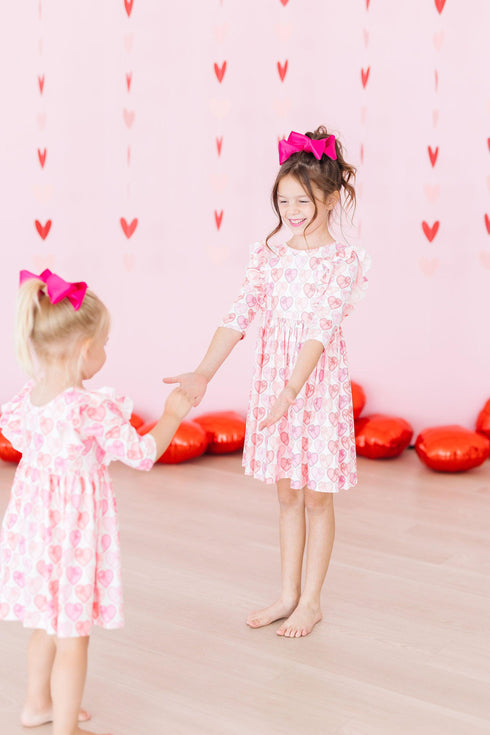 melt-my-heart-3-4-sleeve-ruffle-twirl-dress Mila & Rose - Sophia's Style--2T--3
