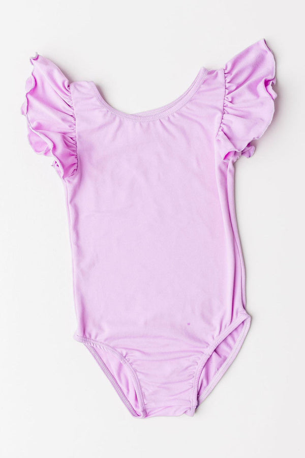 bright-lilac-s-s-flutter-sleeve-leotard Mila & Rose at Sophia's Style-Bright Lilac S/S Flutter Sleeve Leotard-6-12M-Flutter Leotard S/S-1