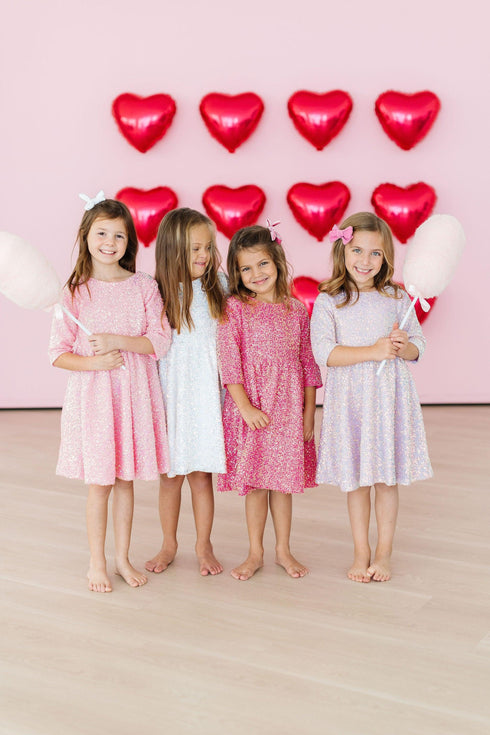 sale-bubblegum-pink-sequin-dress Mila & Rose - Sophia's Style-2