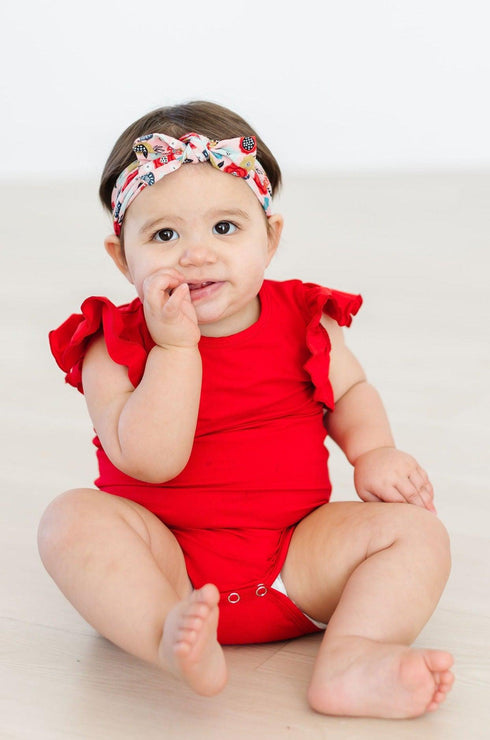 red-s-s-flutter-bodysuit Mila & Rose - Sophia's Style--3-6M--2