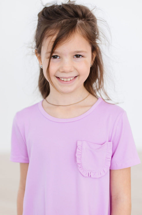 bright-lilac-t-shirt-dress Mila & Rose - Sophia's Style--3T--4