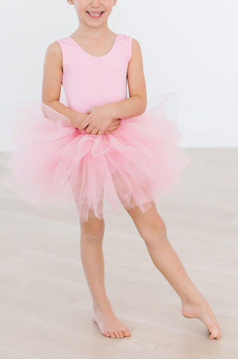 bubblegum-pink-tank-tutu-leotard Mila & Rose - Sophia's Style-Bubblegum Pink Tank Tutu Leotard-6-12M--1