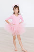 bubblegum-pink-3-4-tutu-leotard Mila & Rose - Sophia's Style-Bubblegum Pink 3/4 Tutu Leotard-6-12M--1