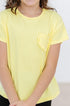 yellow-ruffle-pocket-tee Mila & Rose - Sophia's Style-Yellow Ruffle Pocket Tee-6-12M--1