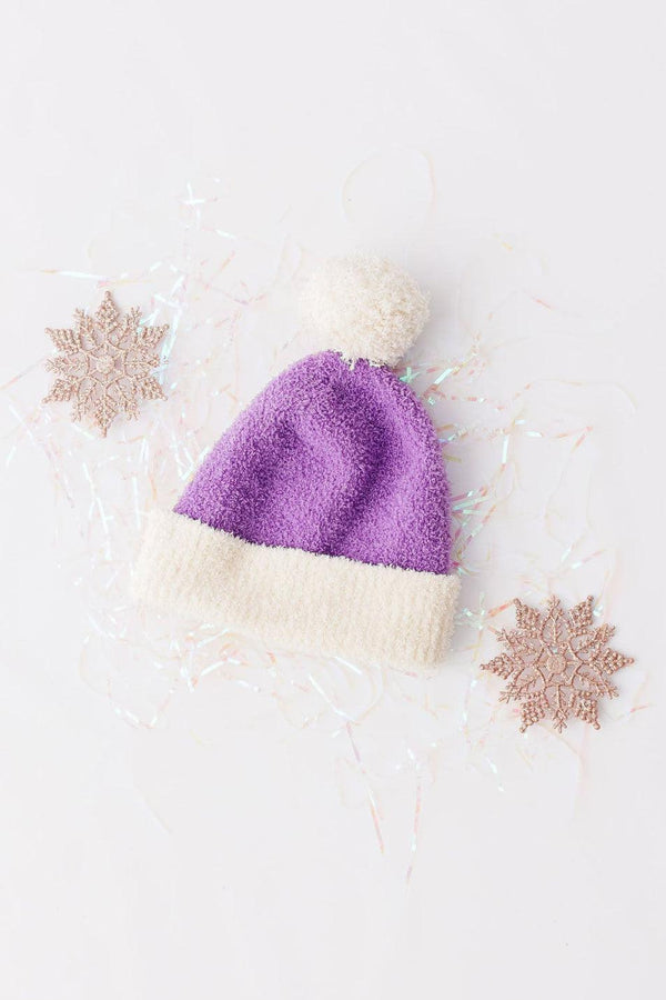 lilac-coconut-cozy-pom-beanie Mila & Rose - Sophia's StyleCozy Beanie-1