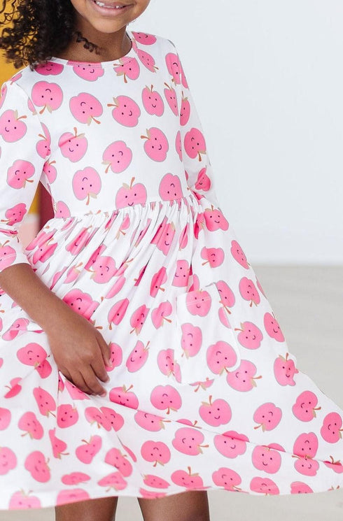 apple-of-my-eye-3-4-sleeve-pocket-twirl-dress Mila & Rose - Sophia's Style-3