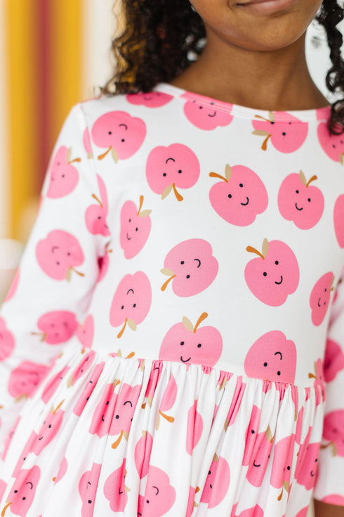 apple-of-my-eye-3-4-sleeve-pocket-twirl-dress Mila & Rose - Sophia's Style-2