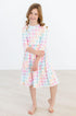 pastel-plaid-3-4-sleeve-pocket-twirl-dress Mila & Rose - Sophia's Style--2T--3