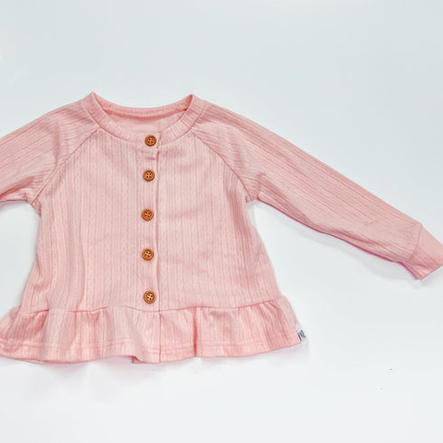 light-pink-spring-ruffle-cardigan-makena-lane - Sophia's Style -3