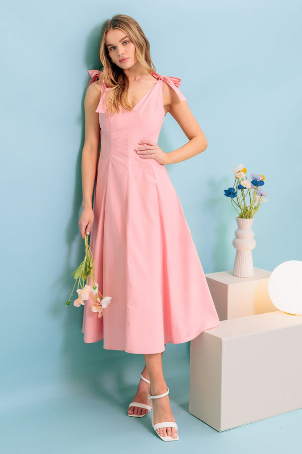on-the-right-track-peach-woven-midi-dress Flying Tomato-Sophia's StyleDRESSES-1
