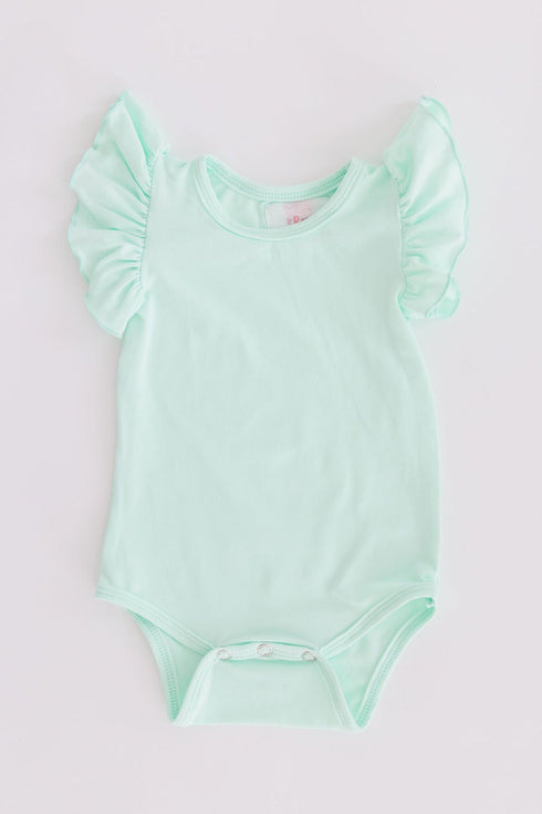 pastel-green-s-s-flutter-bodysuit Mila & Rose at Sophia's Style-Pastel Green S/S Flutter Bodysuit-0-3M-Flutter Bodysuit S/S-1
