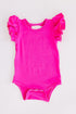 hot-pink-s-s-flutter-bodysuit Mila & Rose at Sophia's Style-Hot Pink S/S Flutter Bodysuit-0-3M-Flutter Bodysuit S/S-1