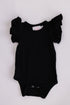 black-s-s-flutter-bodysuit Mila & Rose at Sophia's Style-Black S/S Flutter Bodysuit-0-3M-Flutter Bodysuit S/S-1