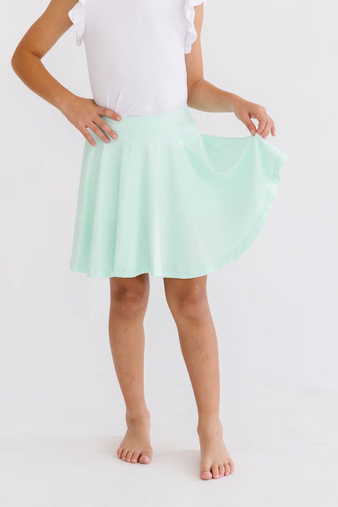 pastel-green-twirl-skort Mila & Rose at Sophia's Style-Pastel Green Twirl Skort-6-12M-Twirl Skort-1