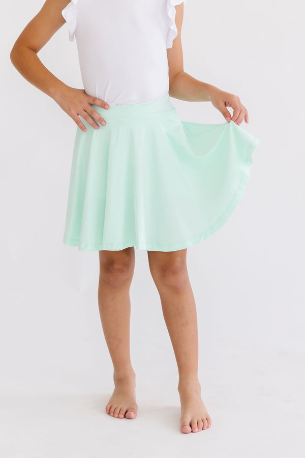 pastel-green-twirl-skort Mila & Rose at Sophia's Style-Pastel Green Twirl Skort-6-12M-Twirl Skort-1