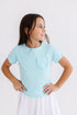 aqua-ruffle-pocket-tee Mila & Rose at Sophia's Style--12-24M--2