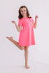 neon-pink-t-shirt-dress Mila & Rose at Sophia's Style-Neon Pink T-Shirt Dress-6-12M-T-Shirt Dress-1