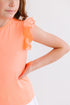 neon-coral-s-s-ruffle-tee Mila & Rose at Sophia's Style-Neon Coral S/S Ruffle Tee-6-12M-Ruffle Tee S/S-1